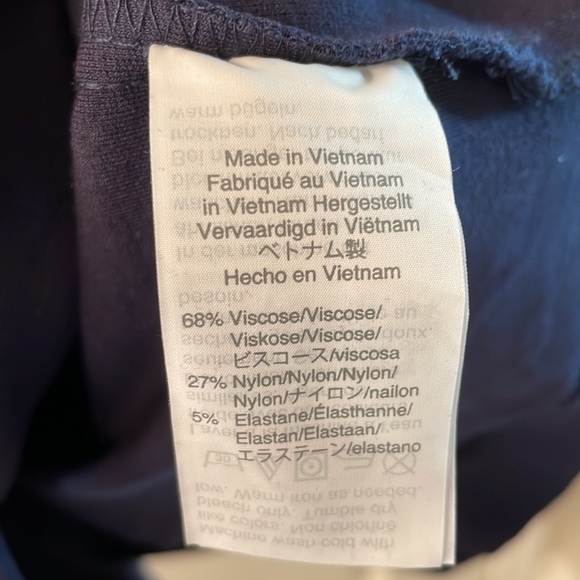 J Crew Factory navy sleeveless Ponte work dress - Picture 5 of 6